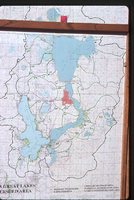 Iowa Great Lakes Watershed Area Map.