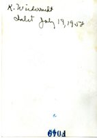 K. Wiederrecht Inlet, 1958