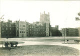 Southwest view of General Hospital, the University of Iowa, 1930s?