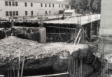 Early view of 1st library addition, 1960