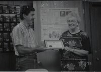 1990's  Dorothy Davis, Secretary of the Des Moines County Soil and Water Conservation District