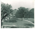 Hillcrest Residence Hall viewed from the west, the University of Iowa, 1938
