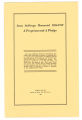A prospectus and a pledge, 1924