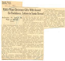 WACs want Christmas gifts with accent on usefulness, letters to Santa reveal