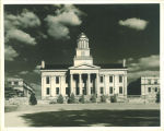 West portico of the Old Capitol, The University of Iowa, 1945
