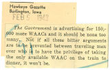 Government advertising for more WAACs