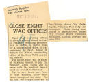Close eight WAC offices