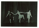 Women performing aesthetic dancing in gym class, The University of Iowa, February 1927