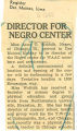 Director for Negro center