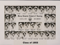 1901 - 1998 Nursing school class photos by year