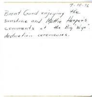 1976 Brent Good at Big Wyacondah watershed dedication