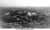 Iowa River, spillway, Pentacrest, The University of Iowa, 1920