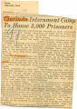 Clarinda internment camp to house 3,000 prisoners