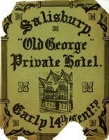 Old George Private Hotel Bookplate 