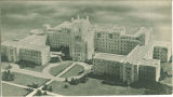 Architect's model of the hospital, the University of Iowa, 1920s