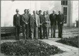 Earl O. Heady at Warsaw Agricultural University with Faculty of Agricultural Economics professors, 1979
