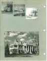Front exterior of the university president's house in different seasons, The University of Iowa, April 22, 1941
