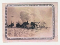 Kalona Depot in 1936 Snowstorm