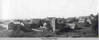 Panoramic view of village, West Amana, Iowa, 1900s