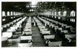 State Gymnasium serving as a temporary hospital for soldiers ill with the Spanish influenza, 1918
