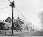 Fixing a Telephone Line after an Ice Storm in 1904; Oskaloosa, Mahaska County, Iowa