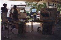 1999  Deb Nace and Ron Snyder at Iowa;Illinois Ag Expo booth