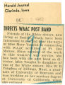 Directs WAAC post band