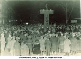 Homecoming corn monument, The University of Iowa, 1922