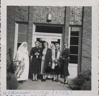 Class members of 1930 at a reunion event in 1955.