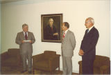 Reception with Dr. John Martin at the Rare Book Room, the University of Iowa, Mar. 31, 1989