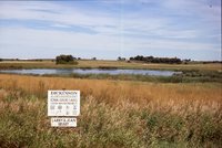 Larry Braby's Farm Before and After a Wetland Construction Project.