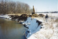 1999  Robert Yeager Flint Creek stream bank photos in early spring  before restoration 