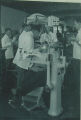 Dental students with patient, The University of Iowa, 1950s