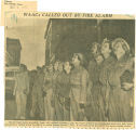 Fire alarm -- WAACs walk out