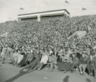 Stadium crowd, Homecoming Game, 1948