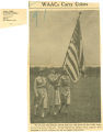 WAACs carry colors