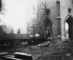 Installing a bell in the Campanile, 1929