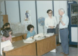 Earl O. Heady with an officer of Ministry of Agriculture, Office of Agricultural Economics, in Bangkok, Thailand, 1983