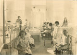 Girls' ward in Children's Hospital, The University of Iowa, 1920
