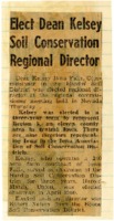 Kelsey elected regional SCD Director. 