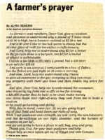 Farmer's Prayer
