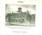 Staff and students in Mechanics' Academy, the University of Iowa, 1870