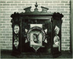 College of Pharmacy emblematic display, The University of Iowa, 1930s?