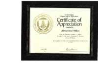 Certificate of Appreciation 