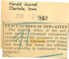 Exact number of POWs given