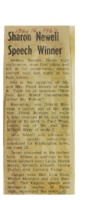 1963 - Sharon Newell,  Speech Winner