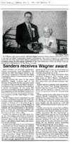 Melvin Sanders receives award