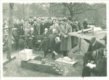 Cornerstone-laying ceremony for the Law Commons, the University of Iowa, 1934