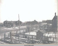 Main street late winter/early spring, Amana, Iowa, 1900s