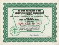 Iowa Soil Conservation District Certificate
